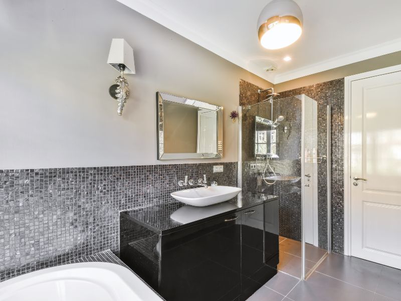 modern mosaic bathroom tiler Cronulla